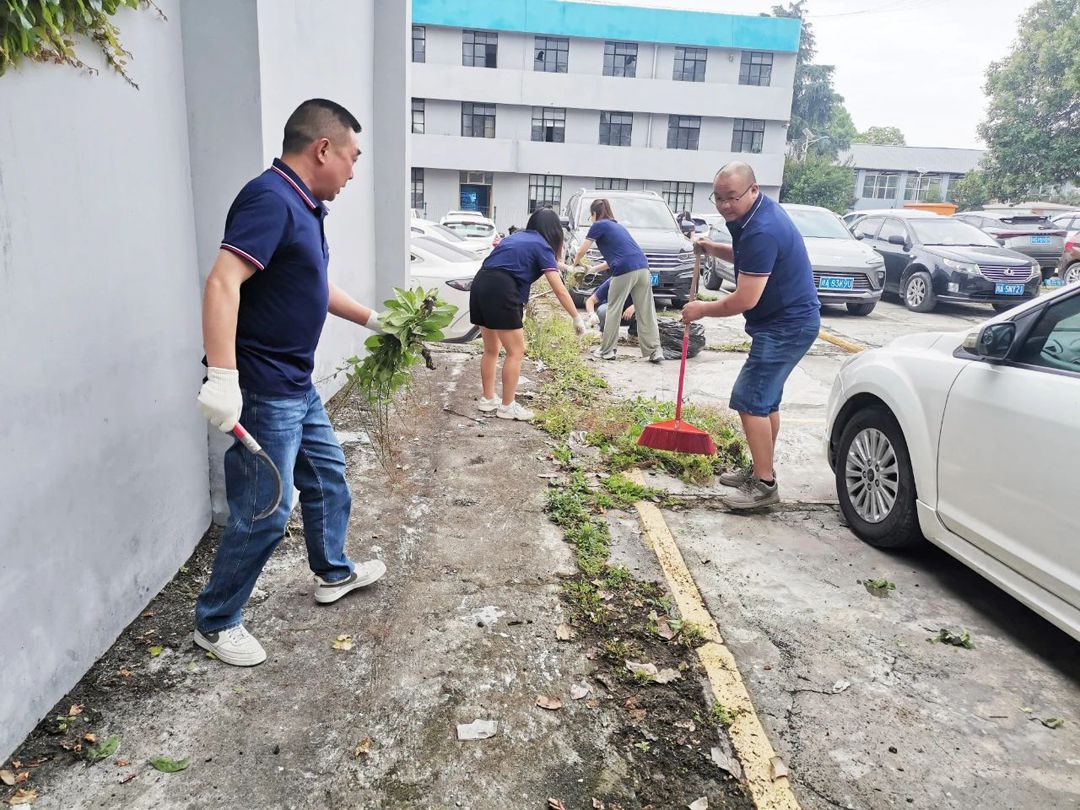sunbet申搏官方网站党支部开展“助力唐昌镇‘五清行动’,绘就生态振兴新图景”主题党日活动