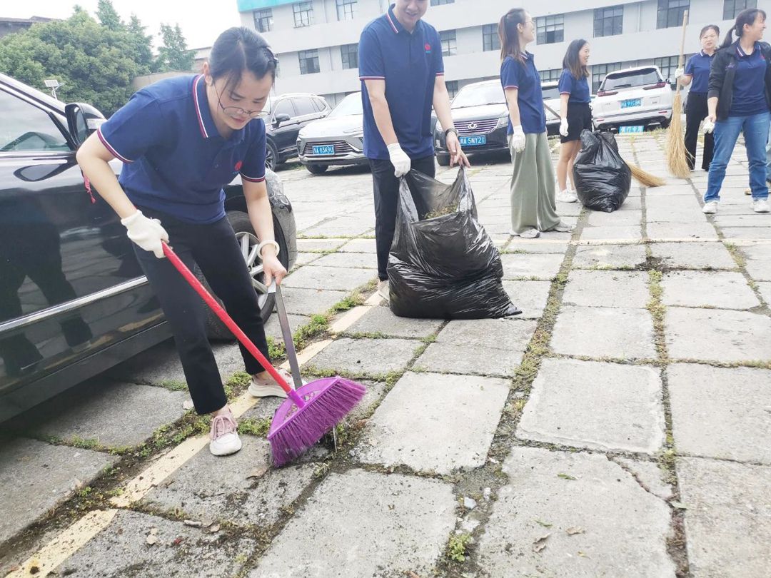 sunbet申搏官方网站党支部开展“助力唐昌镇‘五清行动’,绘就生态振兴新图景”主题党日活动